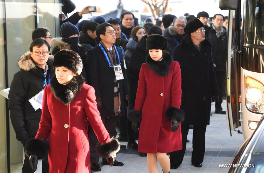 SOUTH KOREA-DPRK-ART TROUPE-ARRIVAL