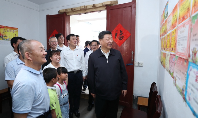 Xi visits village of old revolutionary base