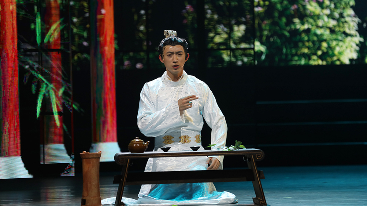 大型茶文化史詩(shī)音樂(lè)劇《茶道：一葉乾坤》演出現(xiàn)場(chǎng)