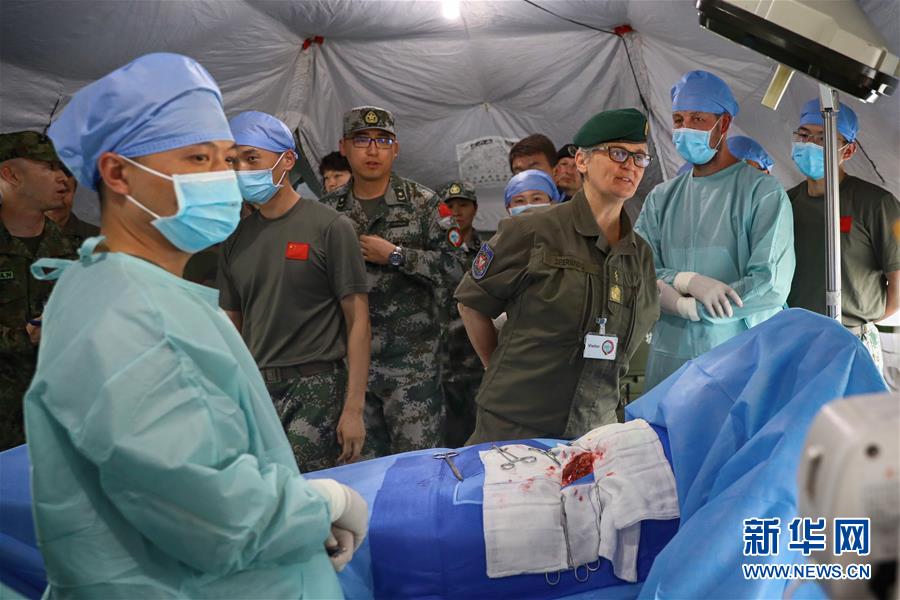 (國(guó)際)(3)多國(guó)軍官觀摩中德“聯(lián)合救援-2019”衛(wèi)勤實(shí)兵聯(lián)合演習(xí)