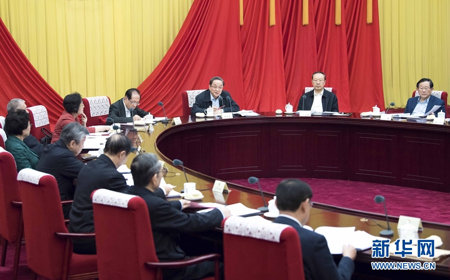 12月22日，全國政協(xié)主席俞正聲在北京主持召開政協(xié)第十二屆全國委員會(huì)第六十八次主席會(huì)議。 新華社記者 李濤 攝