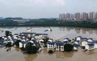 重慶長江、嘉陵江、涪江洪水過境