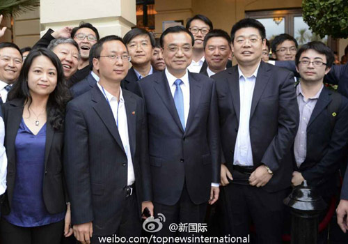 李克強(qiáng)：在非中企了解當(dāng)?shù)匚幕拍茉「D片來源：&ldquo;新國際&rdquo;微博。