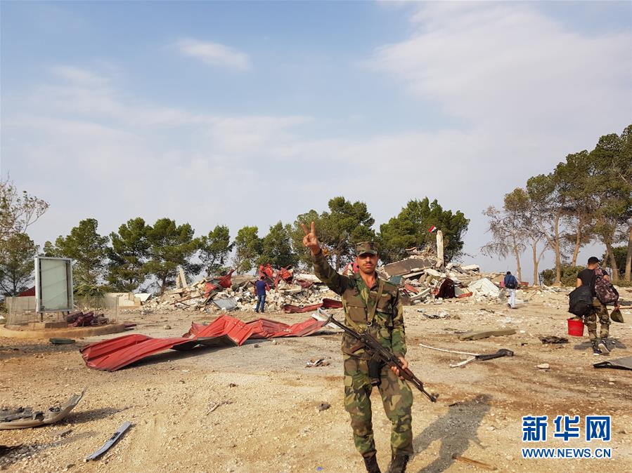 (國(guó)際)(5)敘政府軍進(jìn)駐國(guó)際聯(lián)盟撤出后留下的一個(gè)軍事基地
