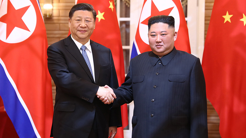 習(xí)近平同朝鮮勞動黨委員長、國務(wù)委員會委員長金正恩舉行會談